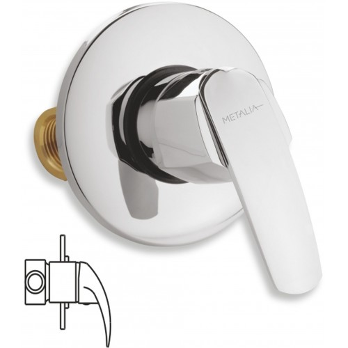 NOVASERVIS METALIA 56 Duscharmatur-Unterputz, chrom 56050,0