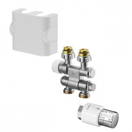 OVENTROP-Anschluss-Set für Badheizkörper "Multiblock TF/Uni SH", schwenkbar, weiß 1184135