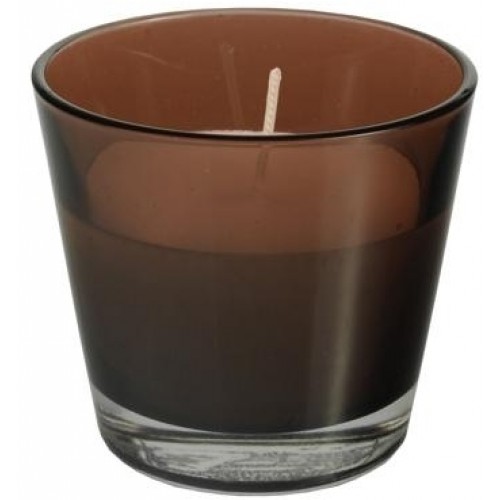 PAPSTAR Kerzen im Glas, Braun, 81383