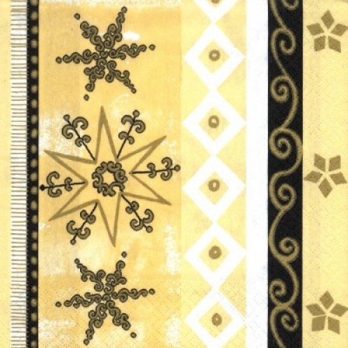 PAPSTAR Servietten Goldene Starlight 19627