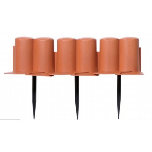 Prosperplast Garten Palisade 3,02m, 8St. terracotta IPAL6-R624