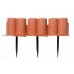 Prosperplast Garten Palisade 3,02m, 8St. terracotta IPAL6-R624