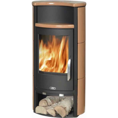 ABX PORI Holz-Kaminofen, schwarz+Karneol 4671-7KK