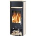 ABX PORI Holz-Kaminofen, schwarz+Sandstein 4671-5P