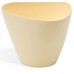 PROSPERPLAST Blumentopf Dreieck Serie COUBI 10 l creme glänzend DTG320