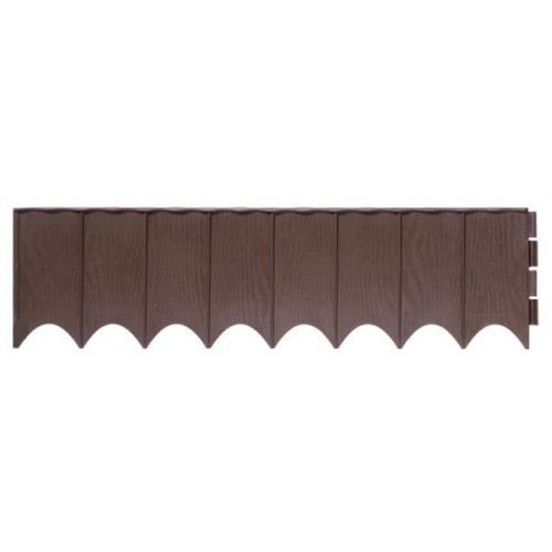 Prosperplast GARDEN FENCE Beeteinfassung Palisade Rasenkante 595x16cm braun IKRR-R222