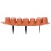 Prosperplast Palisade dunkel 4,05m, 7St. terracotta IPAL7