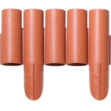 Prosperplast Rasenkante Palisade 2,35m, 8St. terracotta IPALPLUS-624