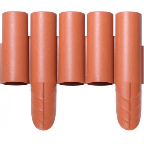 Prosperplast Rasenkante Palisade 2,35m, 8St. terracotta IPALPLUS-624