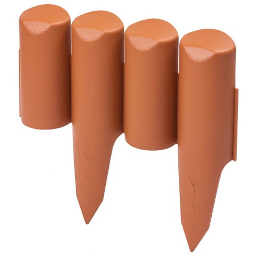 Prosperplast BORDER Palisade 2,5m, 10St. terracotta IPBO