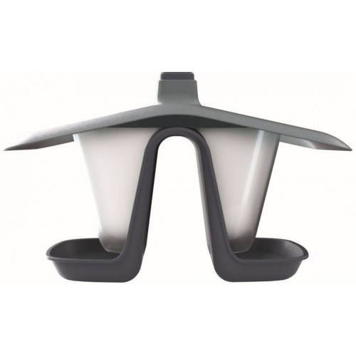 Prosperplast BIRDYFEED DOUBLE Vogelhaus 28cm, anthrazit IBFD-S433 Prosperplast BIRDYFEED DOUBLE Vogelhaus 28cm, anthrazit IBFD-S433