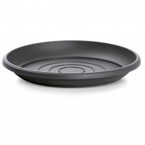 PROSPERPLAST TERRA, Untersatz rund, 33 cm, graphit, POD33-S433 PROSPERPLAST TERRA, Untersatz rund, 33 cm, graphit, POD33-S433