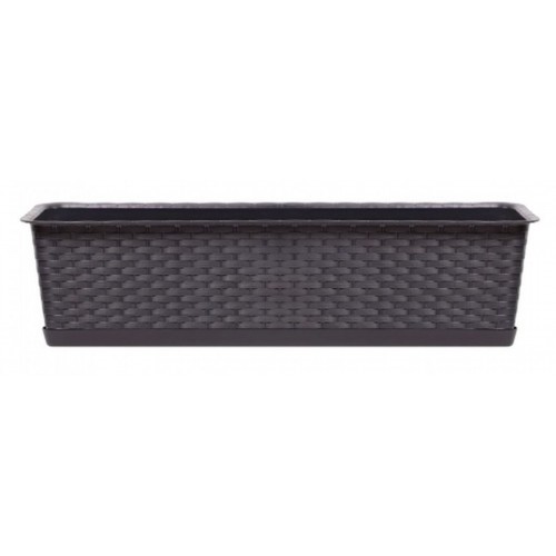 Prosperplast RATOLLA CASE P Blumenkasten mit Untersetzer 39,1x17,3x15cm umbra ISR400P-440U