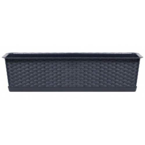 Prosperplast RATOLLA CASE P Blumenkasten mit Unterse 39,1x17,3x15cm anthrazit ISR400P-S433