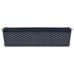 Prosperplast RATOLLA CASE P Blumenkasten mit Unterse 39,1x17,3x15cm anthrazit ISR400P-S433