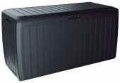 Kissenbox Auflagenbox Gartenbox Kunststoff mit Rollen Anthrazit 117x47x60cm 290l