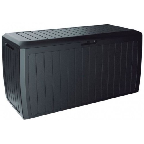 Kissenbox Auflagenbox Gartenbox Kunststoff mit Rollen Anthrazit 117x47x60cm 290l