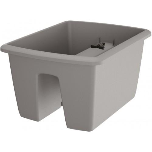 Prosperplast RESPANA Railing Blumentopf, 39,8x29,8x20,9 cm, grau DREB400