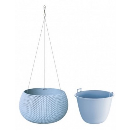 Prosperplast SPLOFY Bowl WS Hängeblumentopf 37cm, 9l, blau DKSP370WS