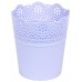 Prosperplast LACE Blumentopf mit Spitzenumrandung 11,2 cm lavendel DLAC115-2635U