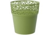 Prosperplast Blumentopf mit Spitze NATURO 17,5 cm olive DNAT175-370U