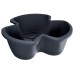 Prosperplast RESPANA TRIO Blumentopf 34,9 cm, anthrazit DRET350S-S433