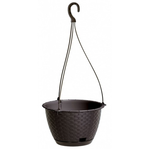 PROSPERPLAST Hängetopf Hängeampel RATOLLA ROUND umbra 21,7 cm DRLW215