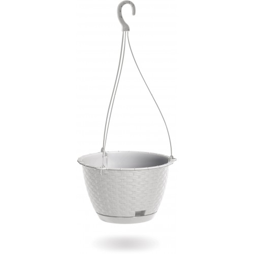 PROSPERPLAST Hängetopf Hängeampel RATOLLA ROUND weiß 21,7 cm DRLW215