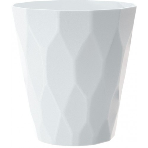 Blumentopf ROCKA H:15 cm, weiß DROC140
