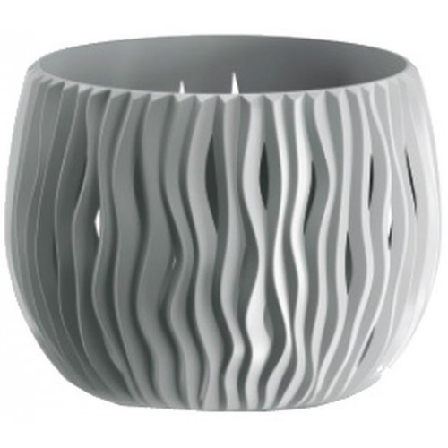 PROSPERPLAST SANDY Bowl Blumentopf 29 cm, steingrau DSK290N