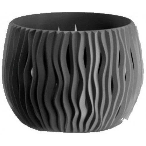 PROSPERPLAST SANDY Bowl Blumentopf 18 cm, anthrazit DSK180N PROSPERPLAST SANDY Bowl Blumentopf 18 cm, anthrazit DSK180N