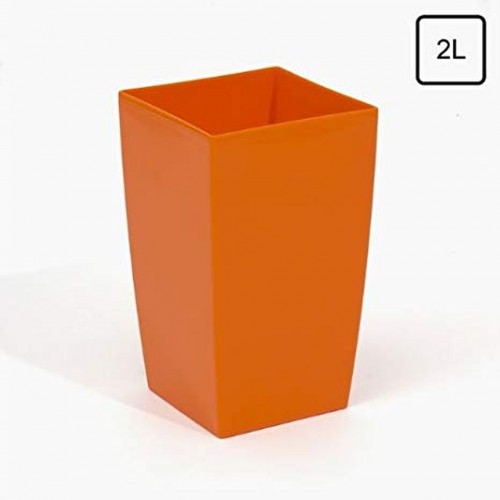Pflanzkübel COUBI Blumentopf Pflanzbehälter mit Einsatz viereckig 2l, orange DUW120 Pflanzkübel COUBI Blumentopf Pflanzbehälter mit Einsatz viereckig 2l, orange DUW120
