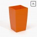 Pflanzkübel COUBI Blumentopf Pflanzbehälter mit Einsatz viereckig 2l, orange DUW120