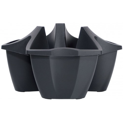 Prosperplast CROWN Blumentopff 48cm, 16l, anthrazit DCRO480