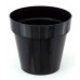 PROSPERPLAST CUBE SHINE Zimmerpflanzen 7l schwarz glänzend DCUB250S