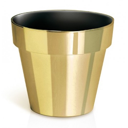 PROSPERPLASTCUBE CHROME GOLD Übertopf 1,2 L gold DGC140G-871C PROSPERPLASTCUBE CHROME GOLD Übertopf 1,2 L gold DGC140G-871C