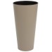 Blumenvase Blumentopf inkl. Einsatz TUBUS SLIM Pflanzsäule 8 L mocca matt DTUS200