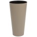 Blumenvase Blumentopf inkl. Einsatz TUBUS SLIM Pflanzsäule 27 L mocca matt DTUS300