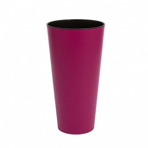 Blumenvase Blumentopf inkl. Einsatz TUBUS SLIM Pflanzsäule 27 L purpur matt DTUS300