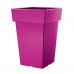 Blumentopf Übertopf viereckig LOFLY SQUARE Blumenkübel 12,9 l, fuchsie DLOFQ240