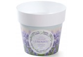PROSPERPLAST Blumentopf Übertopf IML 12 cm Lavender M2 DML120