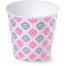 Blumentopf Übertopf IML 13 cm Motiv pink M3 DMLH130