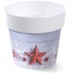 PROSPERPLAST Blumentopf Übertopf IML 14 cm mit Wintermotiv S1 DML140