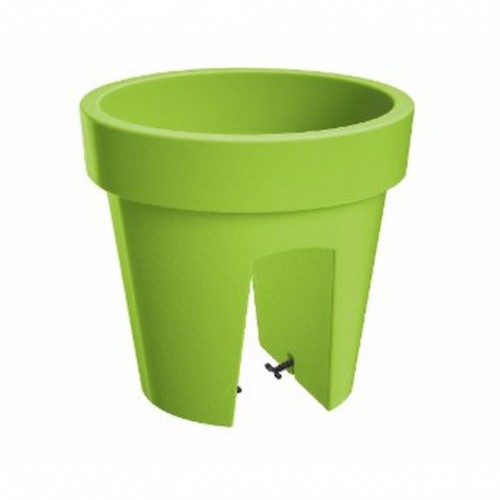 LOFLY RAILING Balkonkasten Geländertopf 5 L 24,5 x 24,5 x 22,5 cmlimettegrün DLOFR250