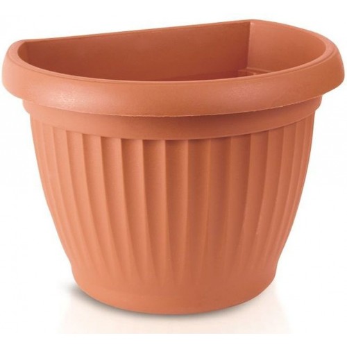 PROSPERPLAST TERRA Blumentopf halbrund zum Aufhängen 0,7 l terracotta DST1