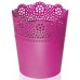 Prosperplast LACE Blumentopf mit Spitzenumrandung 16 cm, fuchsie DLAC160-235C