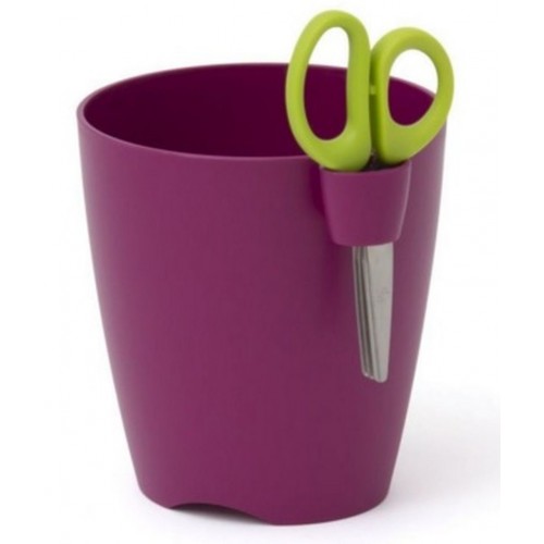 PROSPERPLAST LIMES UNO Kräutertopf Übertopf m. Schere 1,3 l violet t DLU130