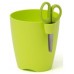 PROSPERPLAST LIMES UNO Kräutertopf Übertopf m. Schere 1,3 l limette grün DLU130