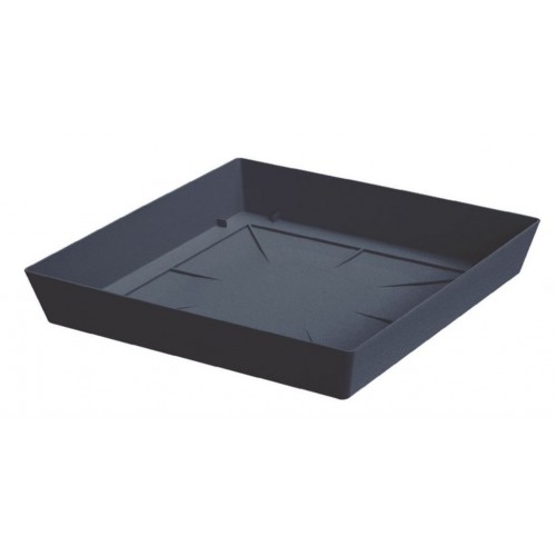 PROSPERPLAST LOFLY Untersatz eckig 24,5x24,5x4cm, anthrazit PPLFQ245