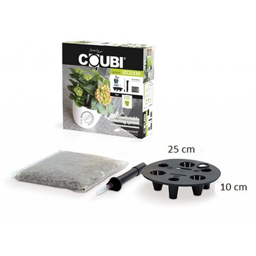 Bewässerungsset Wasserstandsanzeiger COUBI durchmesser 25 cm mit Granulat IZCO240